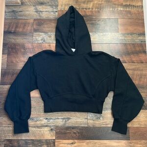 Offline Aerie Black Women's Cropped Hoodie